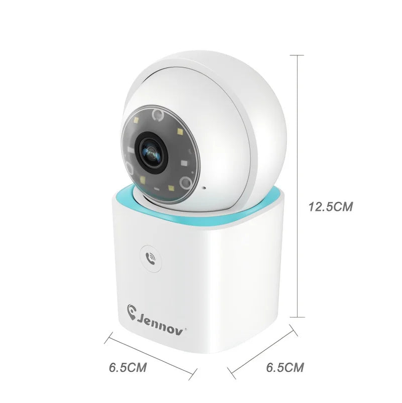 Jennov 1296P HD WiFi Camera – 360° Home Security & Baby Monitor with Two-Way Talk