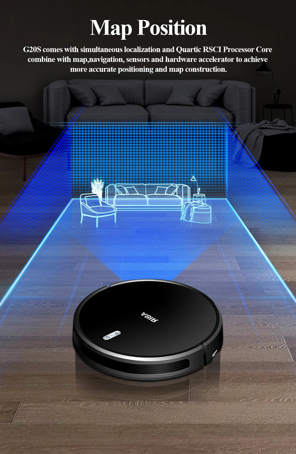 G20 Tuya WiFi Smart Robot Vacuum Cleaner & Mop – App Control for Effortless Cleaning
