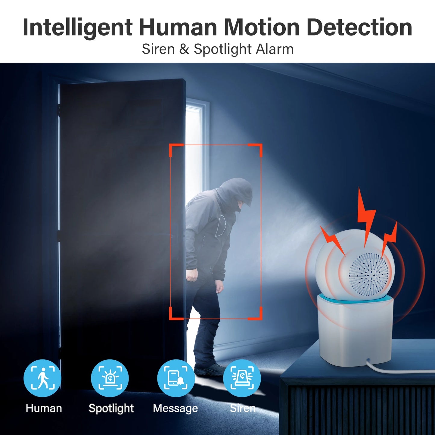 Jennov 1296P HD WiFi Camera – 360° Home Security & Baby Monitor with Two-Way Talk