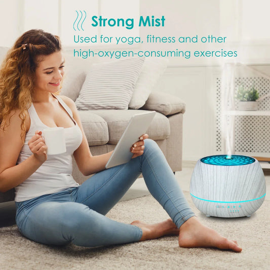 Tuya WiFi Smart Humidifier & Aroma Diffuser – 400ml Ultrasonic Mist Maker with Alexa & Google Control