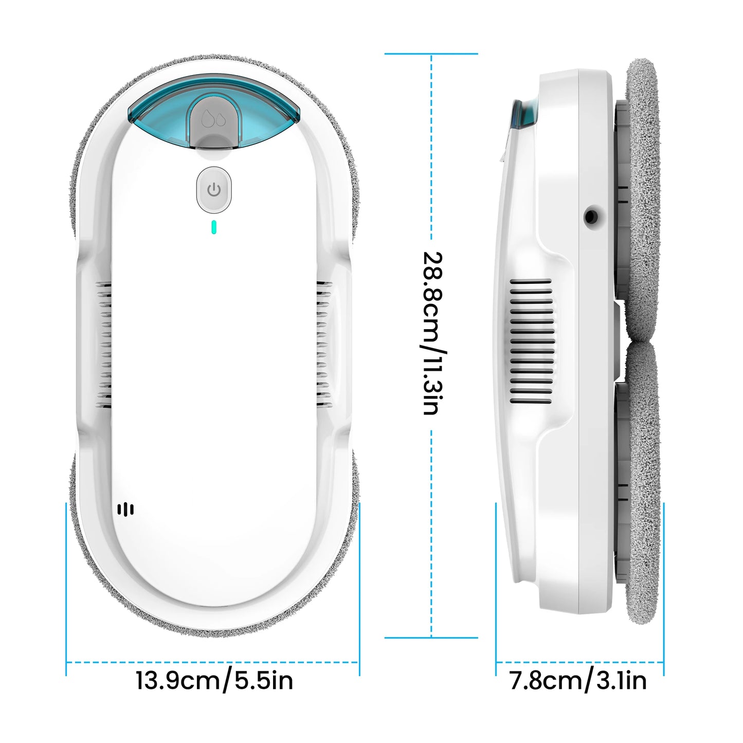 W1 Smart Window Cleaning Robot with Automatic Water Spraying