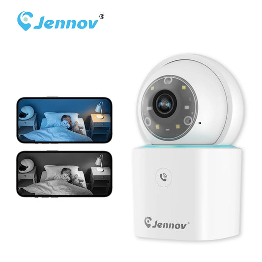 Jennov 1296P HD WiFi Camera – 360° Home Security & Baby Monitor with Two-Way Talk