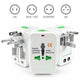 Universal Worldwide Travel Adapter – AU/UK/US/EU Plug Converter with 2 USB Charging Ports