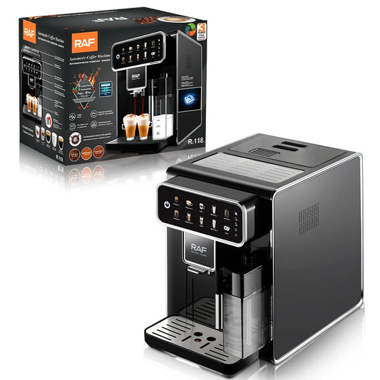 High-End Fully Automatic Coffee Machine – Intelligent Touch Screen Espresso Maker for Home & Commercial Use