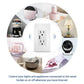 Melery Brazil WiFi Smart Wall Socket with USB – Tuya Smart Life App, Voice Control with Alexa & Google Home