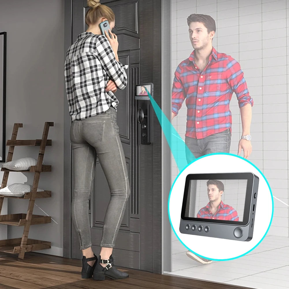 2.4G Wireless Video Intercom Doorbell with 43 Inch IPS Screen and Night Vision for Home Security