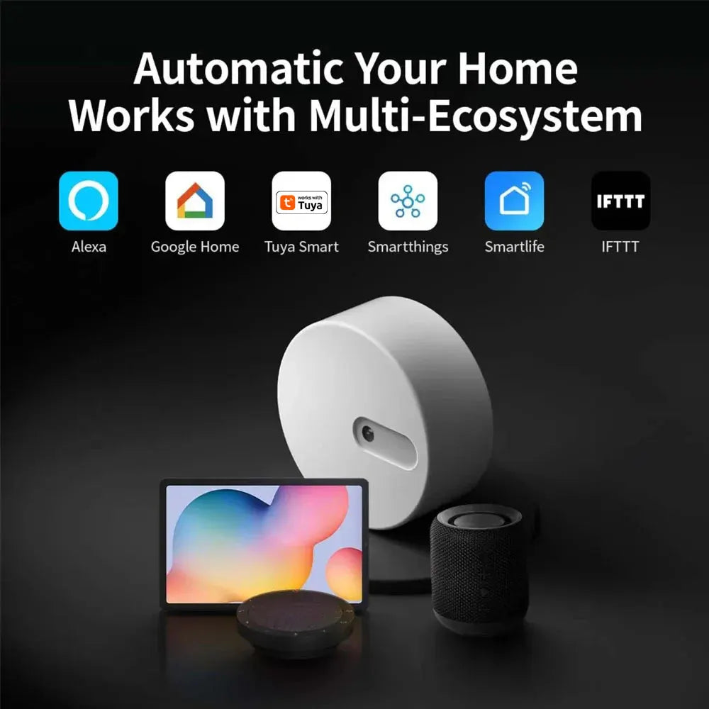 Zigbee Human Presence Sensor with Built-in Light Sensor – Smart Security & Motion Detection