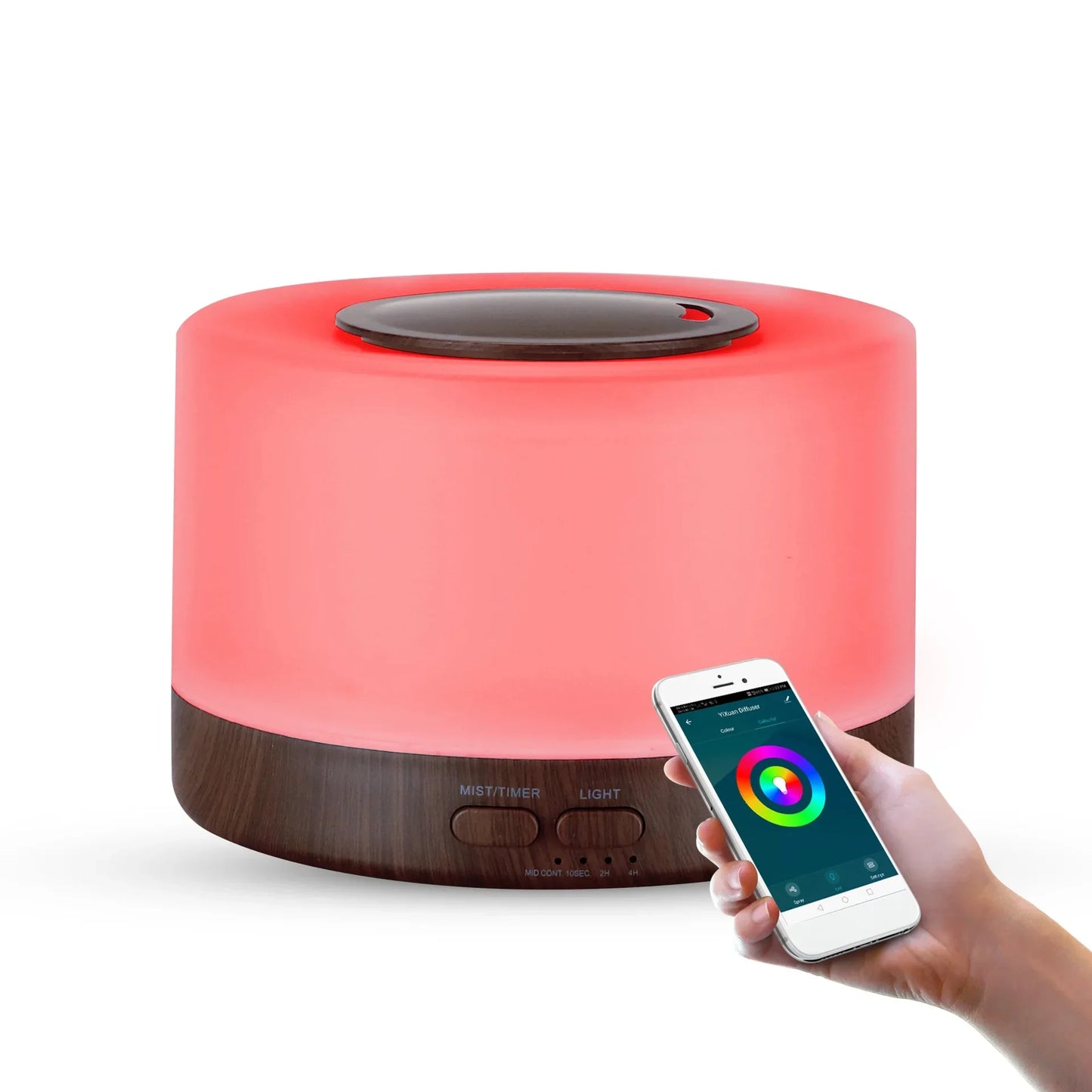 Tuya WiFi Smart Humidifier & Essential Oil Diffuser – Ultrasonic Aromatherapy with Google Home & Alexa