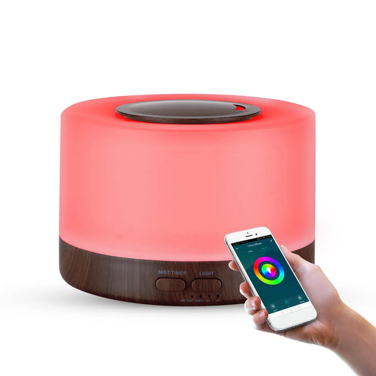 Tuya WiFi Smart Humidifier & Essential Oil Diffuser – Ultrasonic Aromatherapy with Google Home & Alexa