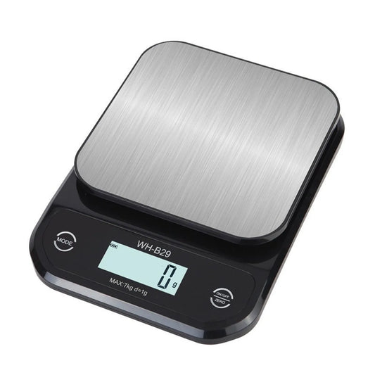 7kg/1g Digital Kitchen Scale – Stainless Steel Precision Food & Coffee Weighing Balance
