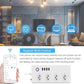 Melery WiFi Smart Power Strip – 4-Way AC Brazil Plug with USB Ports, 1.5m Extension Cord, Works with Alexa, Google Home & Tuya App