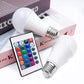 E27 Remote Control Lamp Led RGB Light Dimmable AC220V 7W RGBW Led Lamp Colorful Changing Bulb Led Lampada RGBW White Decor Home
