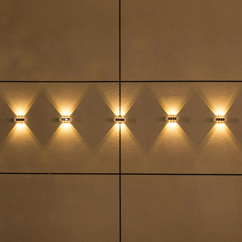 4Pcs Solar Wall Lights with Smart Light Sensor – Outdoor LED Lights, 8H Illumination, Auto On/Off for Garden Fence Pathway