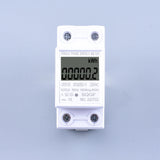 LCD Digital Power Consumption Meter – Single Phase DIN Rail Energy Monitor (230V / 60A)