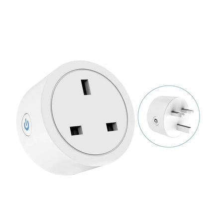 Melery WiFi 20A UK Smart Plug – Mini Smart Socket with Power Monitoring, Timer & Remote Control, Works with Tuya, Alexa & Google Home