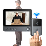 2.4G Wireless Video Intercom Doorbell with 43 Inch IPS Screen and Night Vision for Home Security