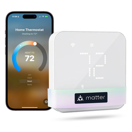 Meross Matter Smart Wi-Fi Thermostat – Compatible with 95% Heating & Cooling Systems