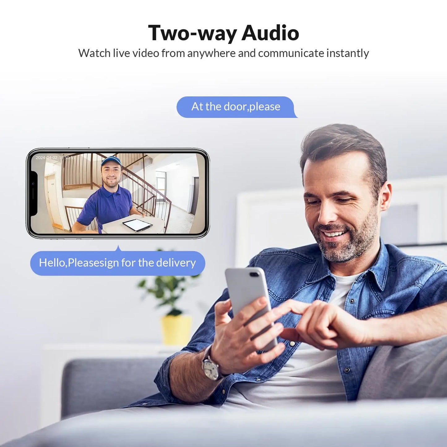 HD Wireless WiFi Video Doorbell – Smart Outdoor Security Camera