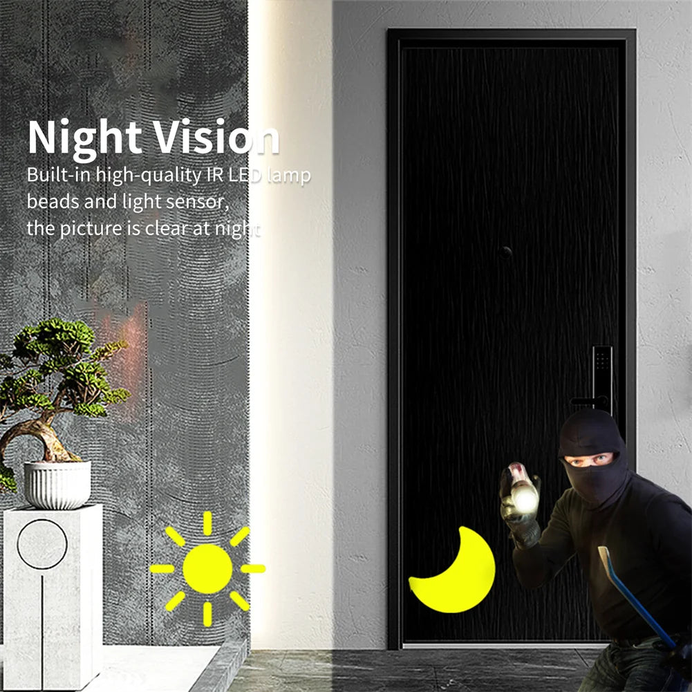 M8 WiFi Smart Visual Doorbell – Remote Monitoring with Night Vision & Intercom