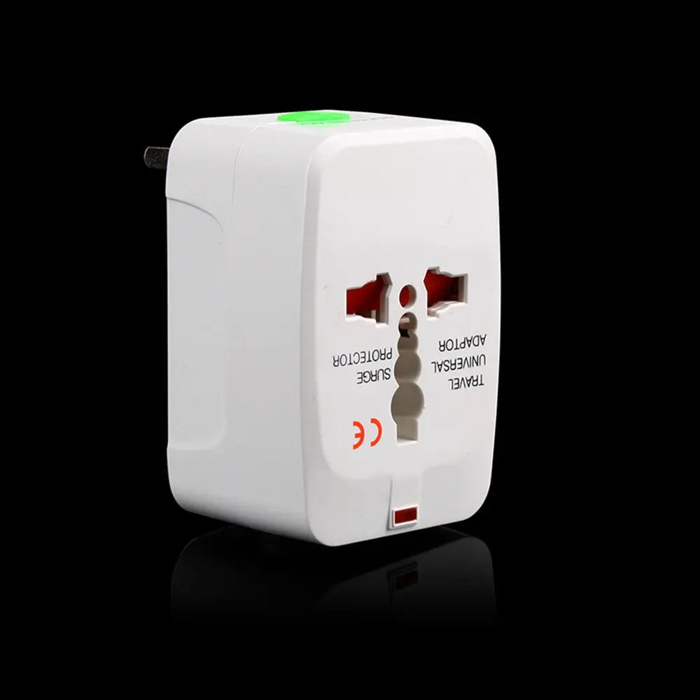 Universal Worldwide Travel Adapter – AU/UK/US/EU Plug Converter with 2 USB Charging Ports