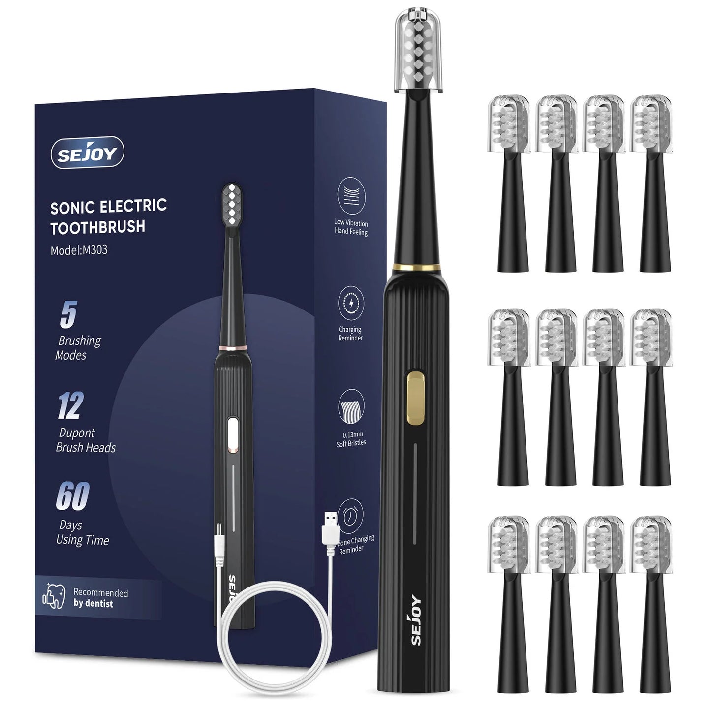 Sejoy Sonic Toothbrush – Ultra Whitening & Gum Care