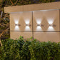 4Pcs Solar Wall Lights with Smart Light Sensor – Outdoor LED Lights, 8H Illumination, Auto On/Off for Garden Fence Pathway