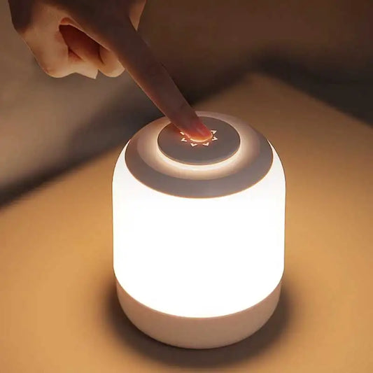 LED Camping Night Light, 2400mah Type-C Charging Bedside Lamps, Infinite Dimming Lantern, Touch Dimmable Lamp for Outdoor Decor