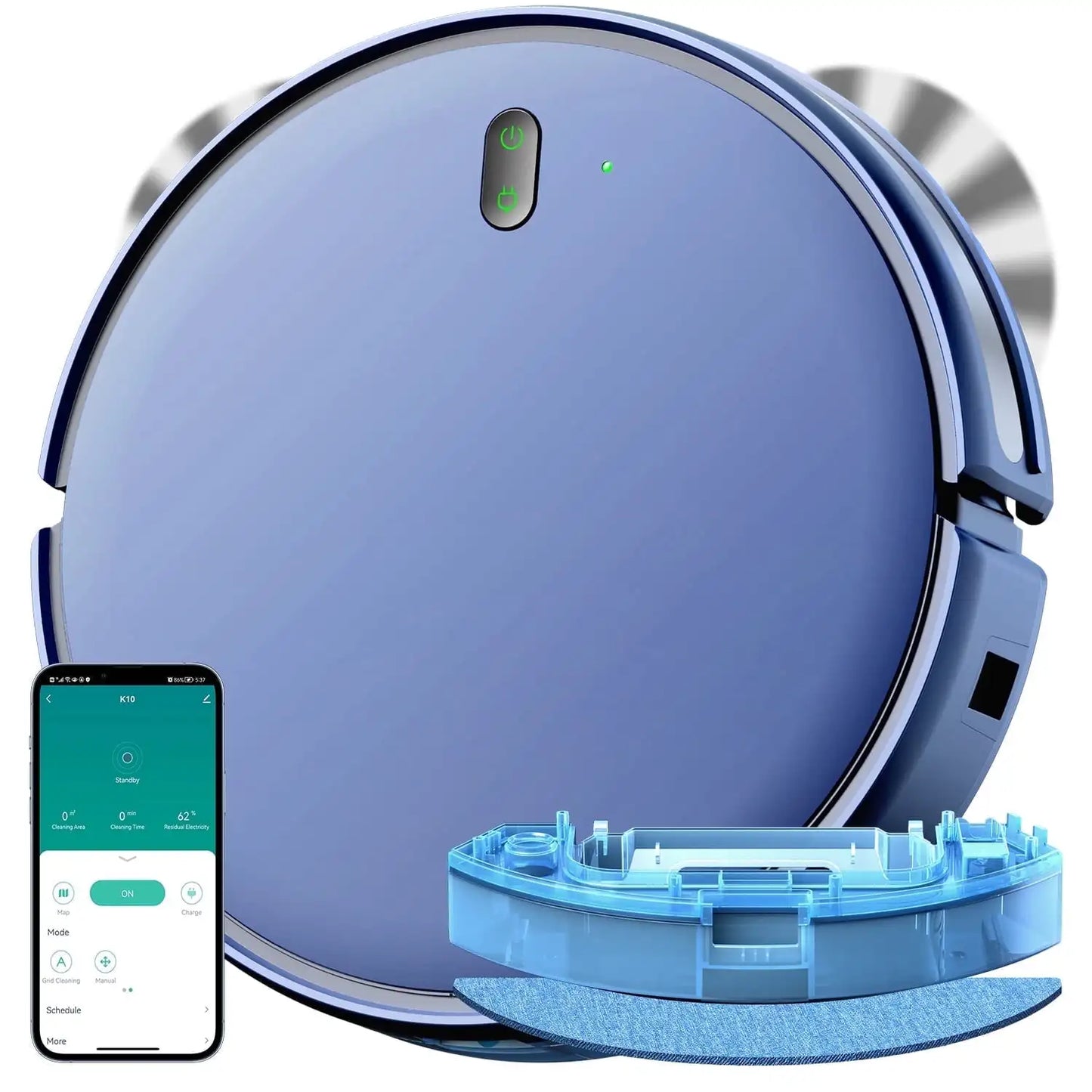 ONSON 2-in-1 Robot Vacuum & Mop Combo – Smart Cleaning for Pet Hair & Hard Floors