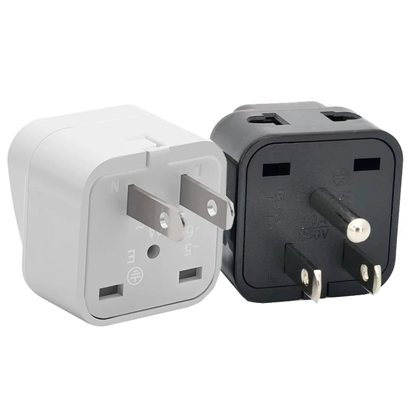 Universal Japan & America 2-in-1 Travel Adapter Plug – EU/UK/AU to US Converter (Type A/B), Compact Power Charger