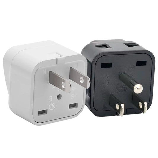 Universal Japan & America 2-in-1 Travel Adapter Plug – EU/UK/AU to US Converter (Type A/B), Compact Power Charger