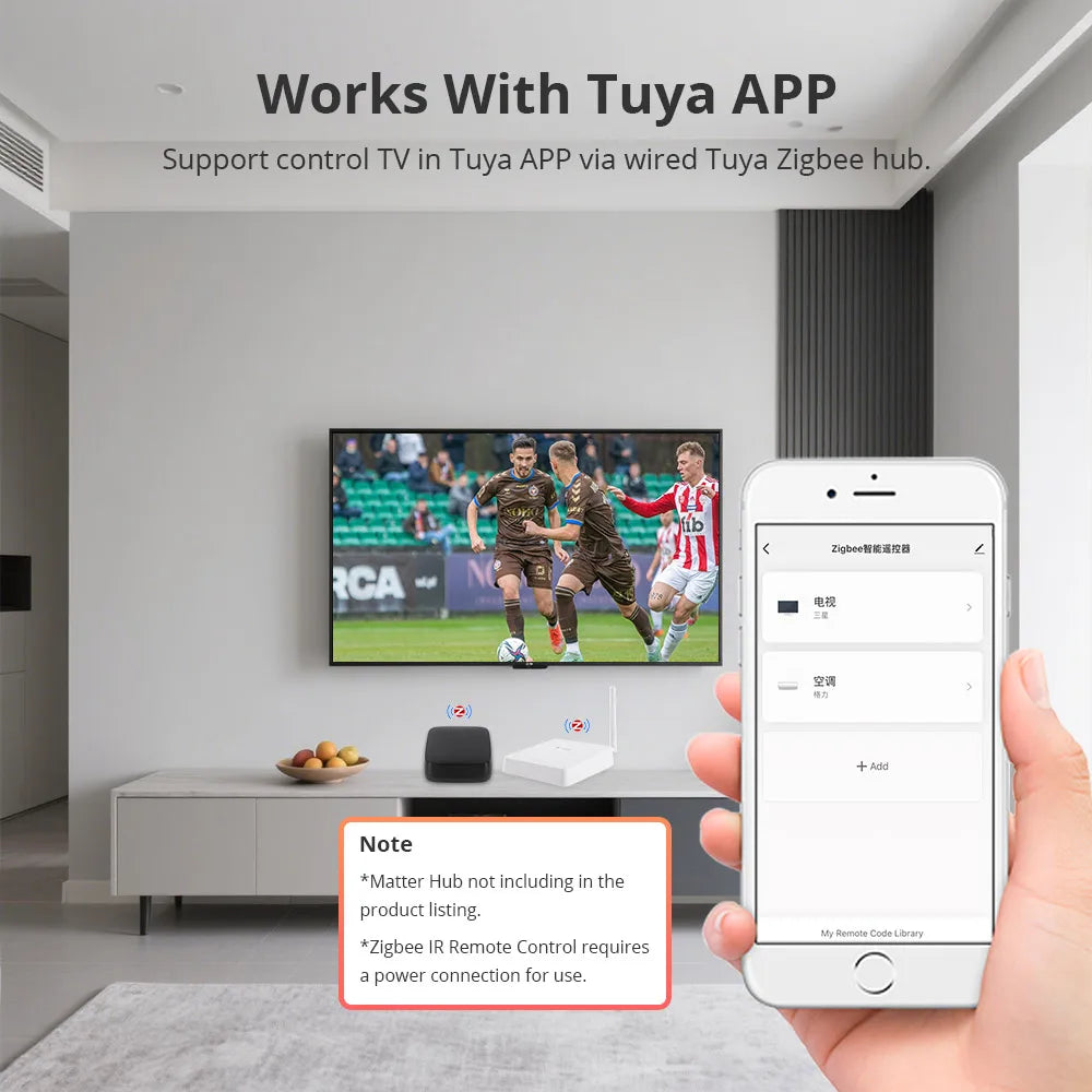 Zigbee IR Remote Control – Smart Infrared Hub for TV, Air Conditioner, Lights & More