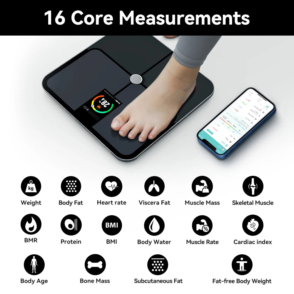Digital Bathroom Scale – Smart Body Balance & BMI Analyzer
