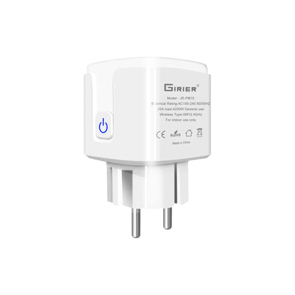 GIRIER Tuya WiFi Smart Plug 20A – EU Smart Socket with Power Monitor & Timer, 4200W, Works with Alexa & Google Home